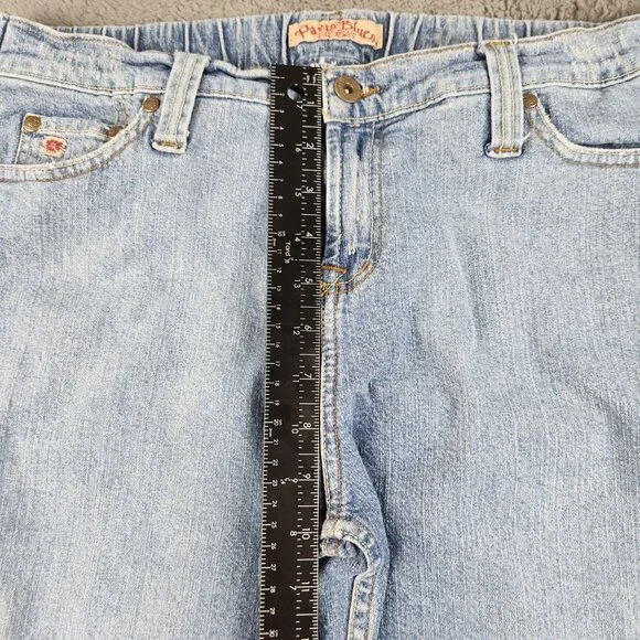 Women's High-Rise Kick Boot Jeans Size 14/15 Paris Blues Elastic Waist Ladies - Picture 5 of 10